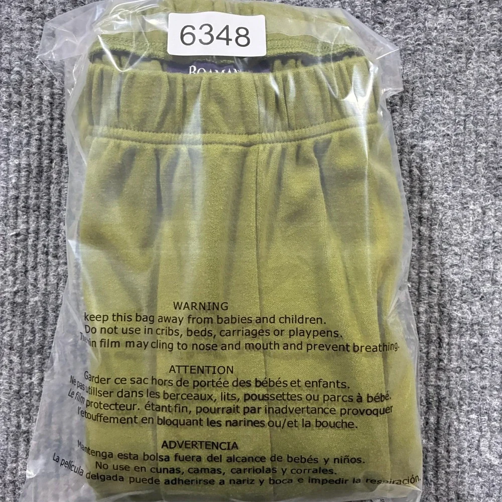 Roaman's Womens‎ Lounge Pants Size 18/20 Tall Green Elastic Waist Pull On